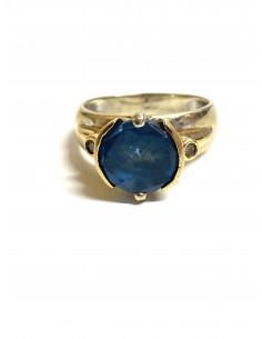 Anillo Agua Marina Bicolor