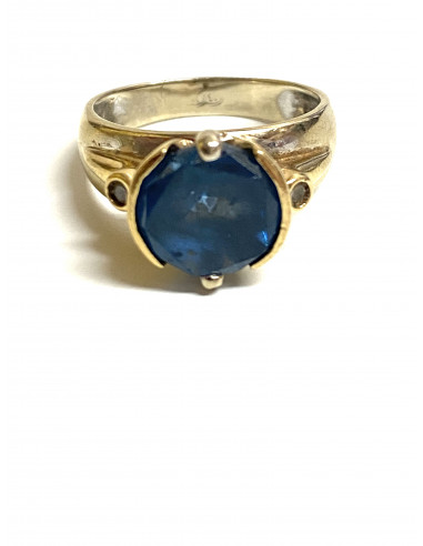 Anillo Agua Marina Bicolor