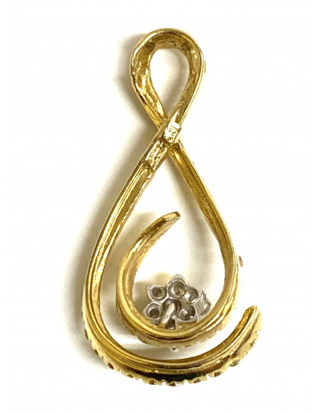 Colgante Citrinos Flor