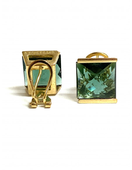 Pendientes Turmalina Verde  A. Schlesser