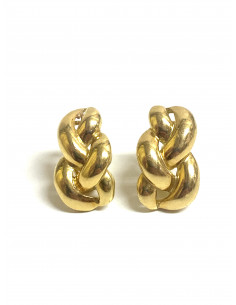 Pendientes oro trenzados