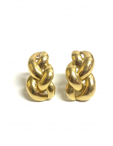 Pendientes oro trenzados