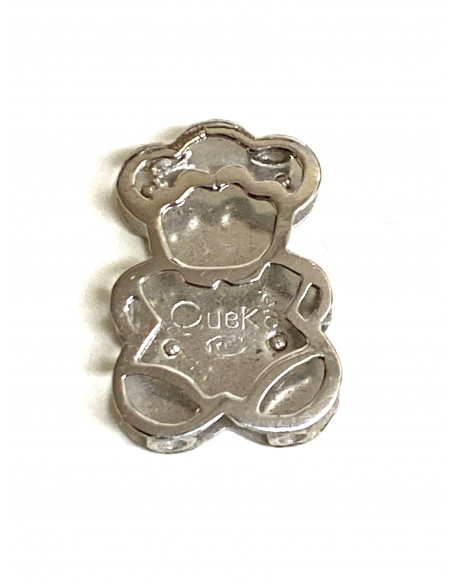 Colgante Muñeco en oro blanco de 18 kilates