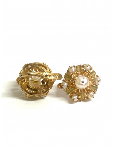 Pendientes oro y Perla Cultivada 2