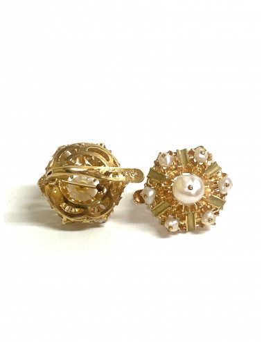 Pendientes oro y Perla Cultivada