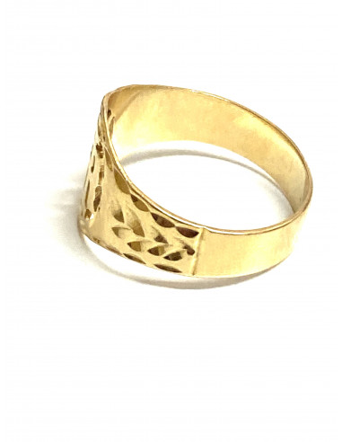 Anillo oro con monograma