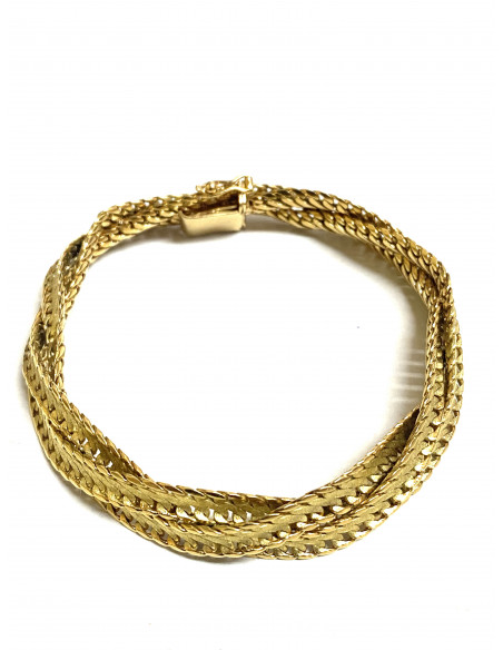 Pulsera Oro Trenzada