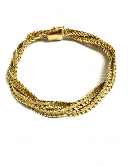 Pulsera Oro Trenzada