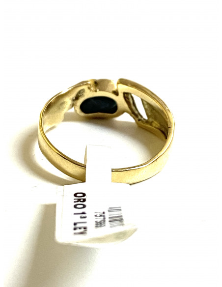 Anillo Zafiro en oro de 18 kilates