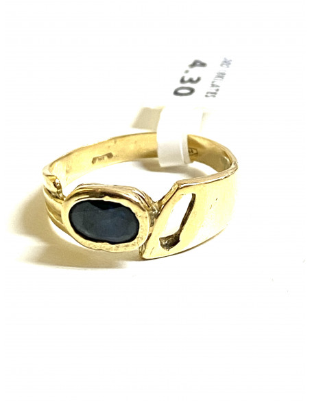 Anillo Zafiro en oro de 18 kilates