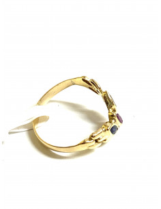 Anillo mujer oro y circonitas 2