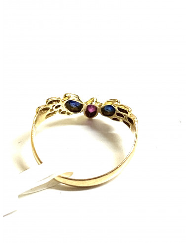 Anillo mujer oro y circonitas
