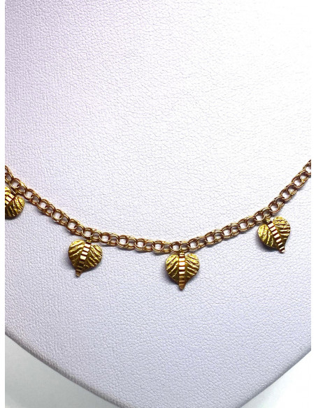 Gargantilla Colgantes Hojas