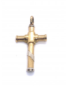 Cruz Bicolor en oro