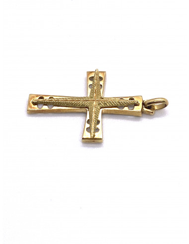 Cruz Oro Entallada
