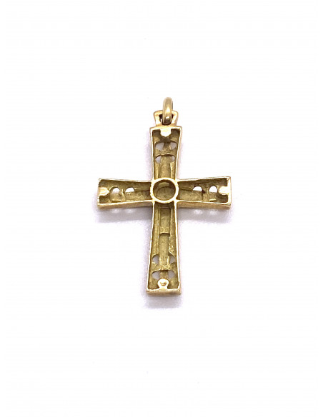 Cruz Oro Entallada