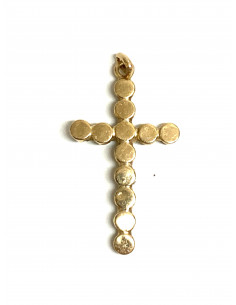 Cruz oro y turquesa 2